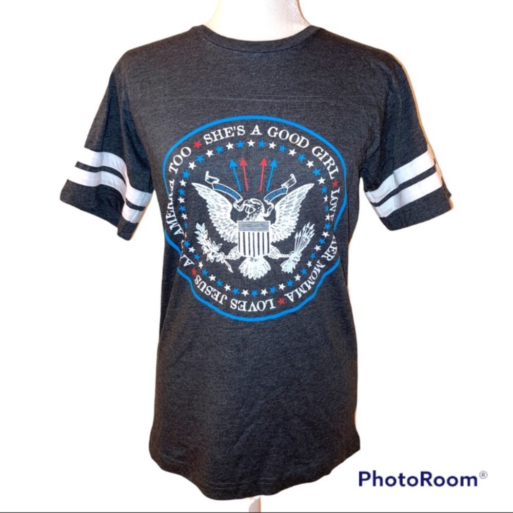 Tom Petty Tee Free Fallin She’s A Good Girl Song Lyrics Eagle Gray Blue Small